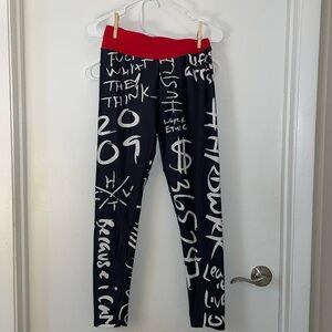 Graffiti pans, black, white, and red